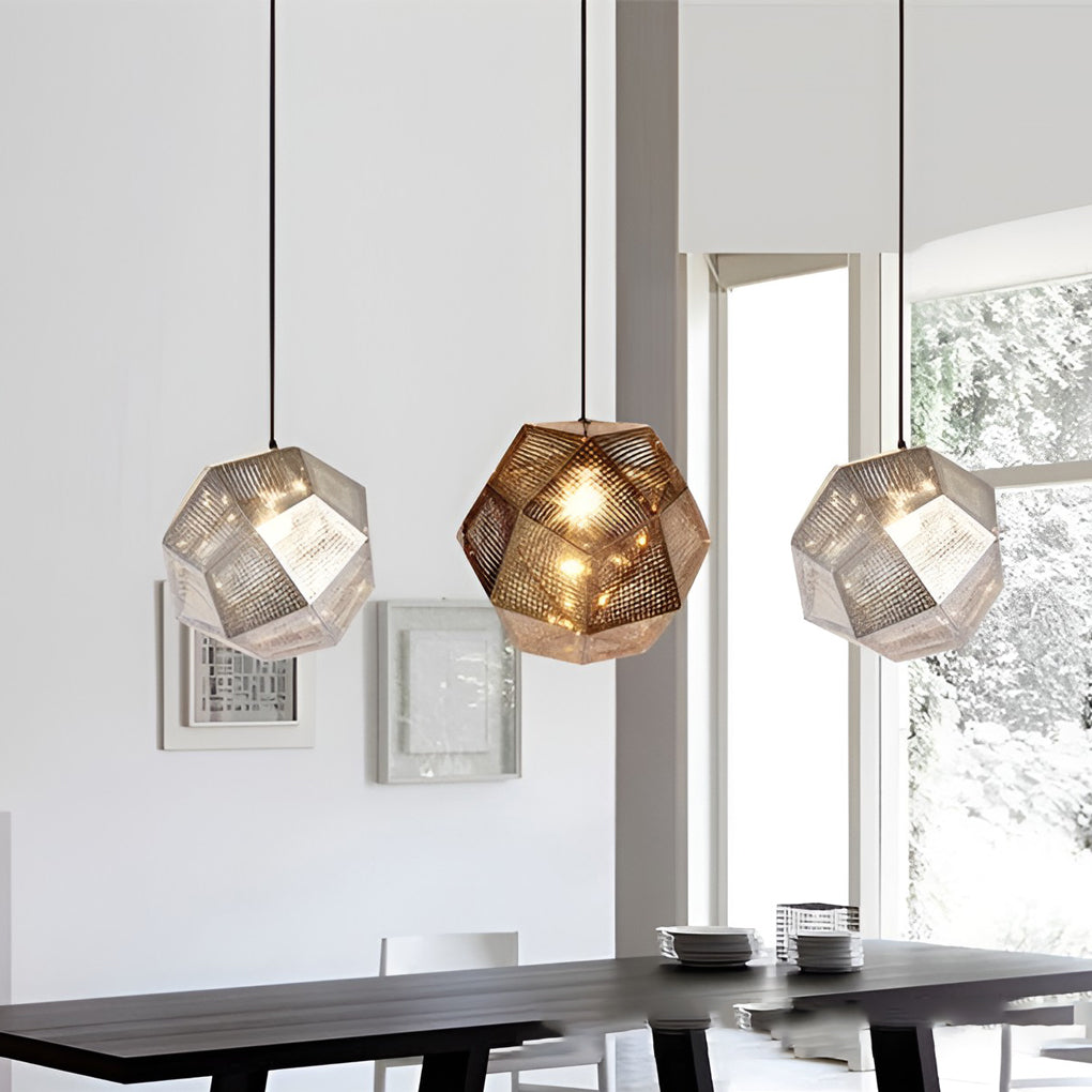 Tessel Geometric Metal Pendant Light, product view 7