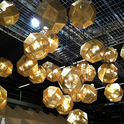 Tessel Geometric Metal Pendant Light, product view 2