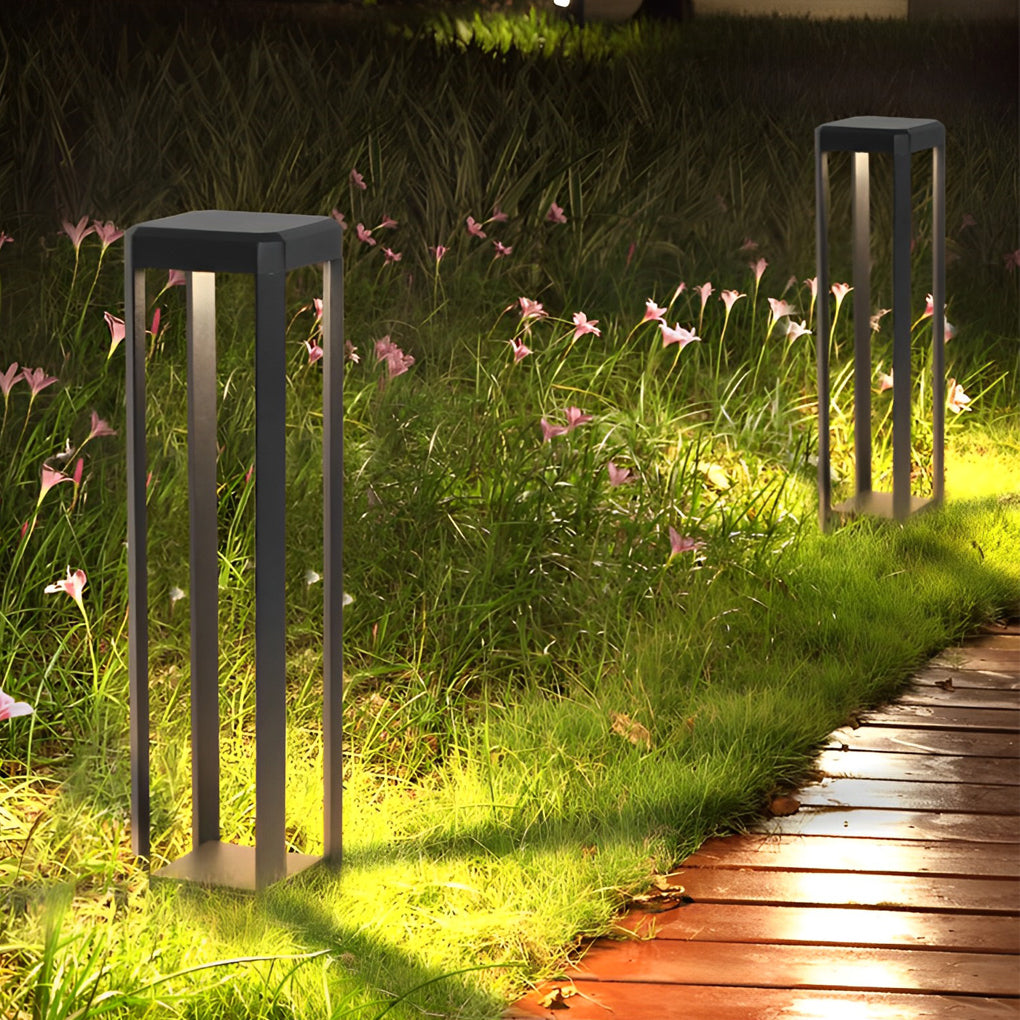 Sable Black Aluminum Solar Pathway Light, product view 6