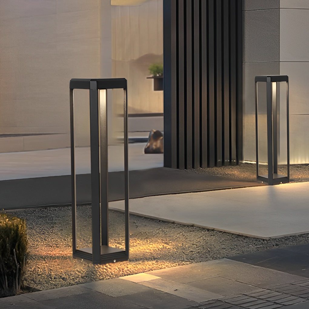 Sable Black Aluminum Solar Pathway Light, product view 4