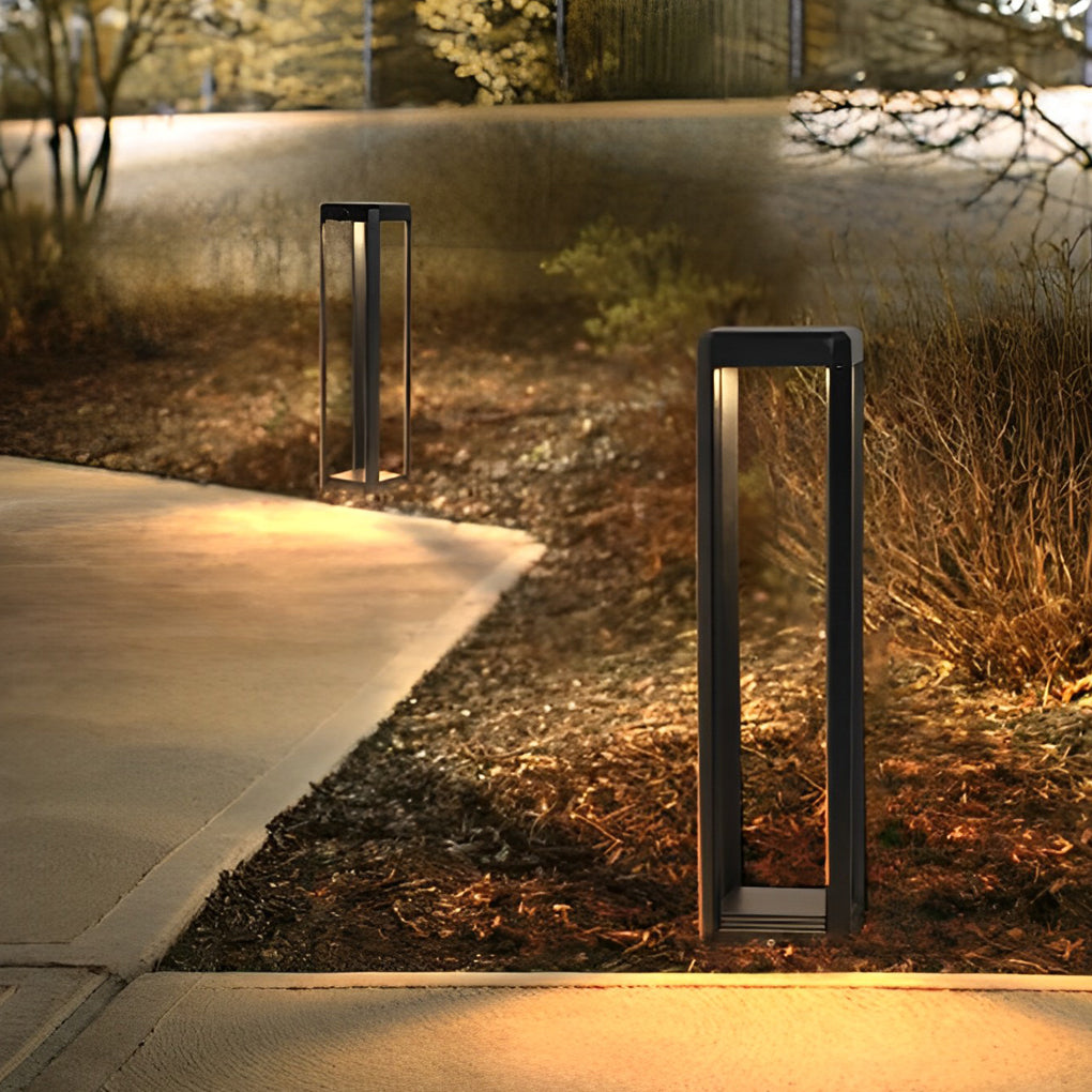 Sable Black Aluminum Solar Pathway Light, product view 7