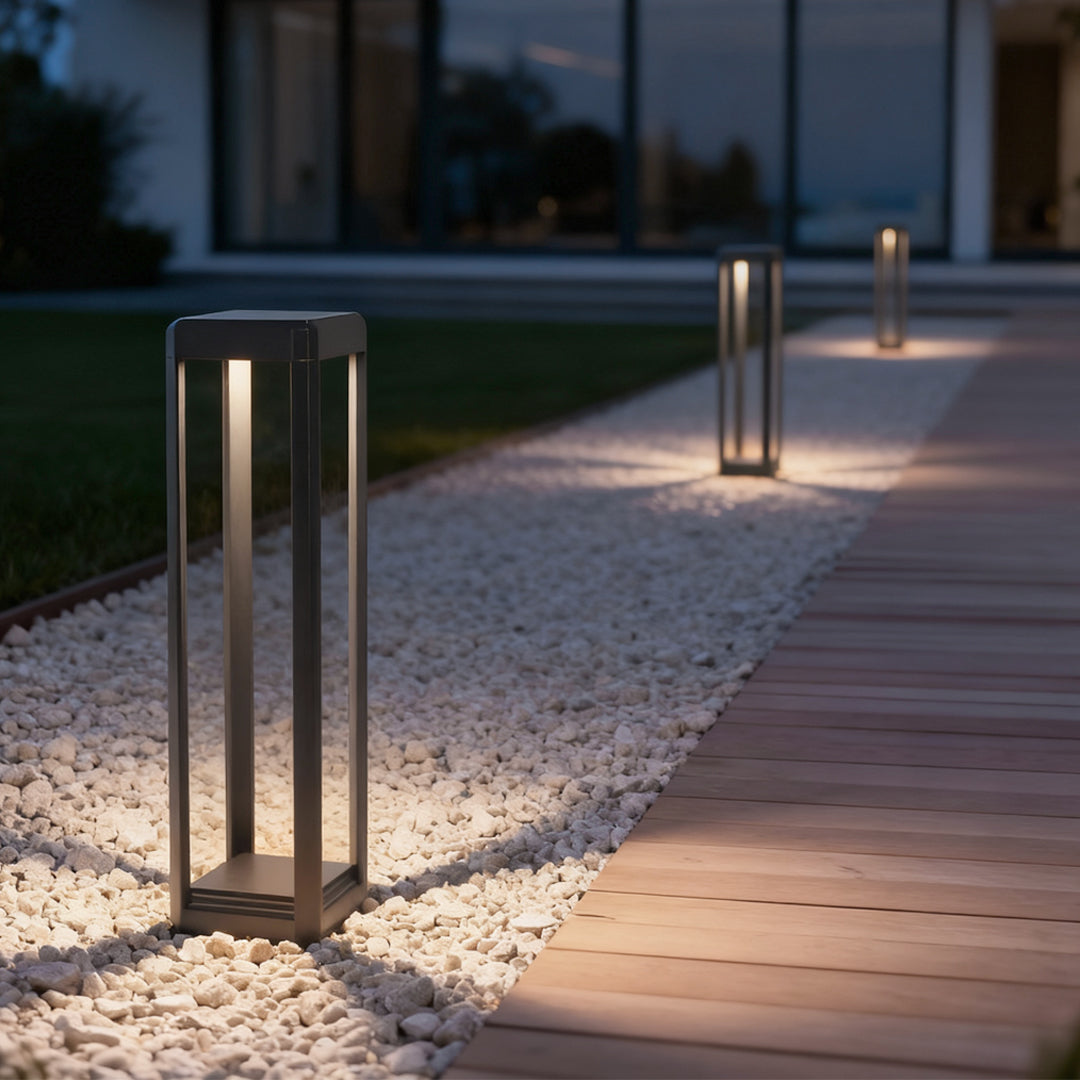 Sable Black Aluminum Solar Pathway Light, product view 3