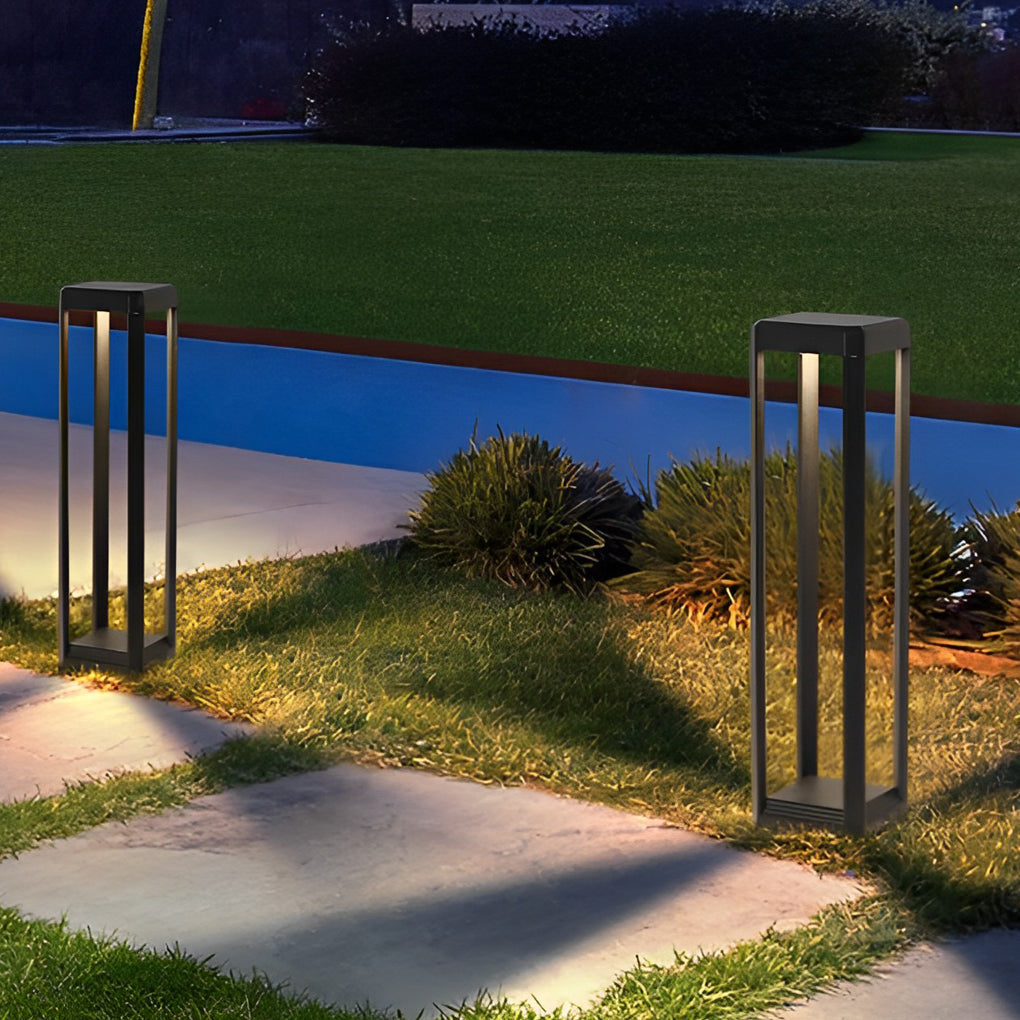 Sable Black Aluminum Solar Pathway Light, product view 5