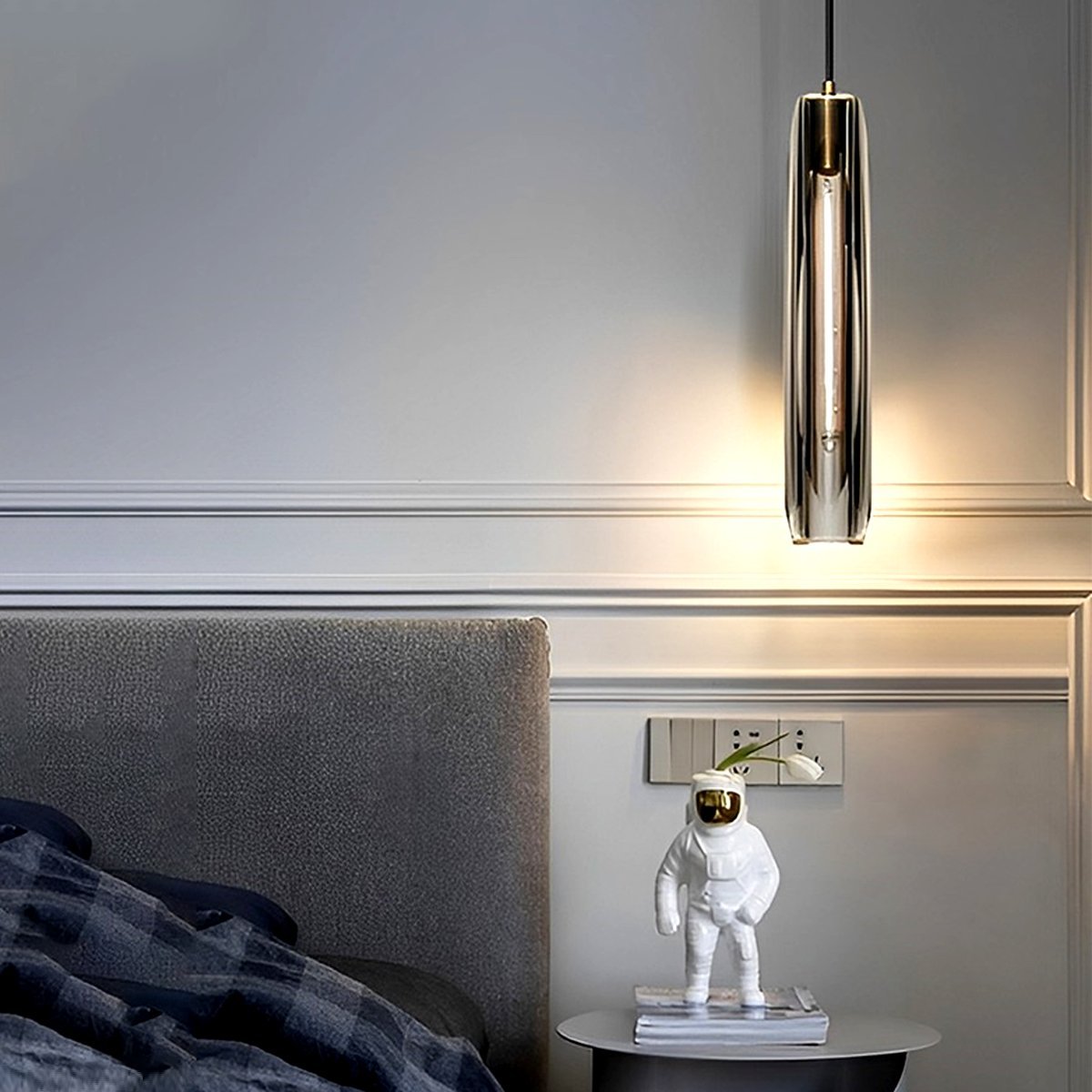 Crystal pendant light in dining room setting — warm 3000K glow | Casa Norex