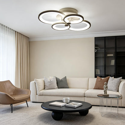 Orbital Overlapping Ring Ceiling Light, product view 10