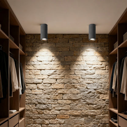Concrete ceiling light in Gray Black finish — Casa Norex