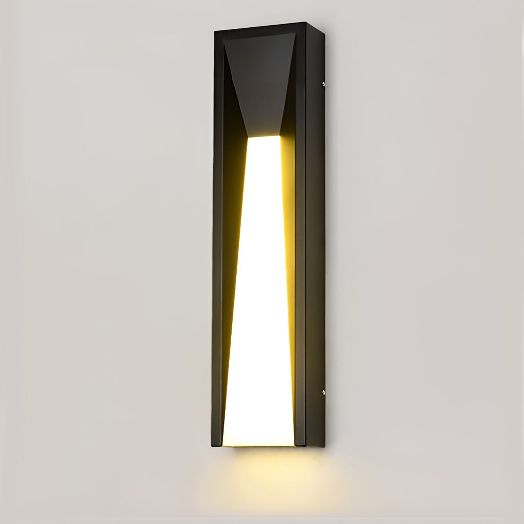 Rectangular outdoor wall light LED panel detail — Casa Norex