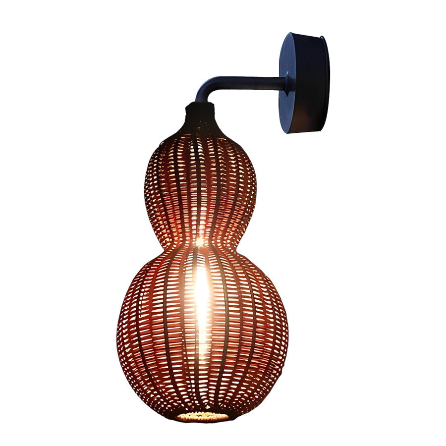 Gourd Woven Rattan Pendant Light, product view 4