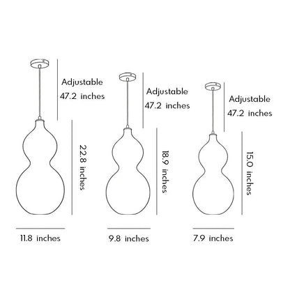 Gourd Woven Rattan Pendant Light, product view 15