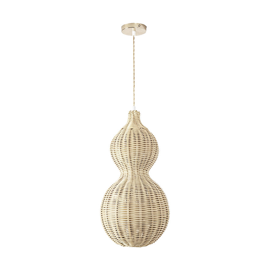 Gourd Woven Rattan Pendant Light, main product view