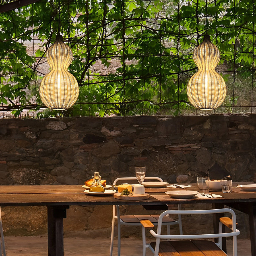 Gourd Woven Rattan Pendant Light, product view 7