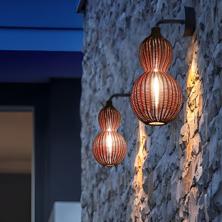 Gourd Woven Rattan Pendant Light, product view 11