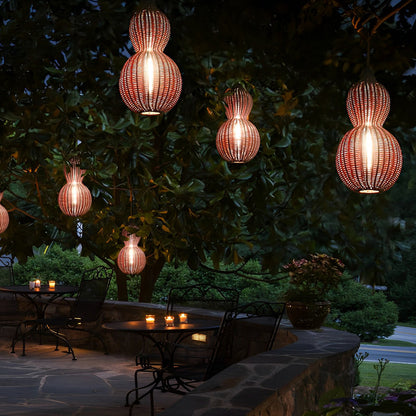 Gourd Woven Rattan Pendant Light, product view 12
