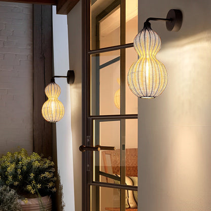 Gourd Woven Rattan Pendant Light, product view 10
