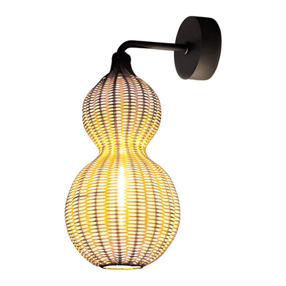 Gourd Woven Rattan Pendant Light, product view 3