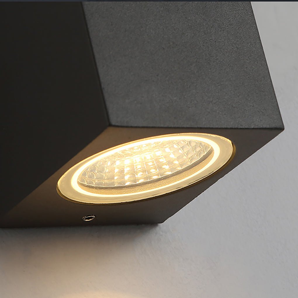 Rectangular up down outdoor wall light product view 11 — Casa Norex