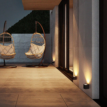 Rectangular up down outdoor wall light product view 6 — Casa Norex