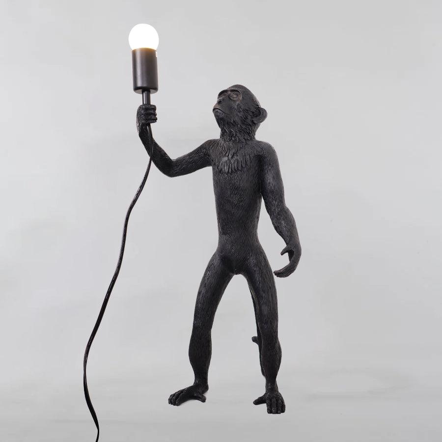 Monkey table lamp large size — white finish | Casa Norex