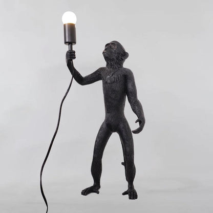 Monkey table lamp large size — white finish | Casa Norex