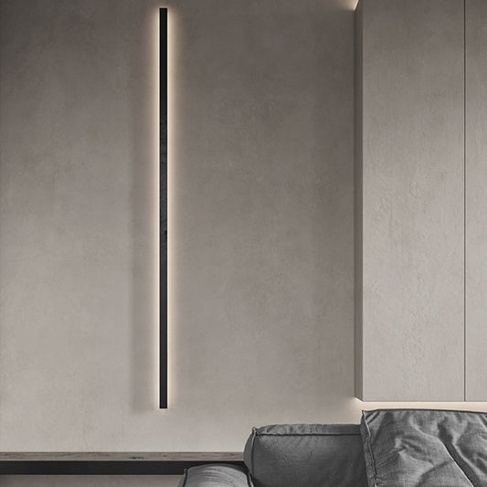 Verge Black Aluminum Linear Wall Sconce, product view 2
