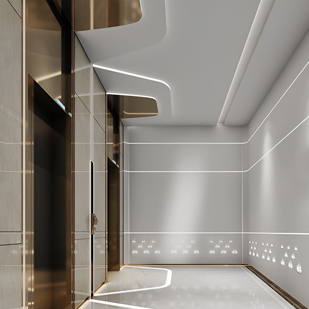 LED strip light installed in a wall groove | Casa Norex