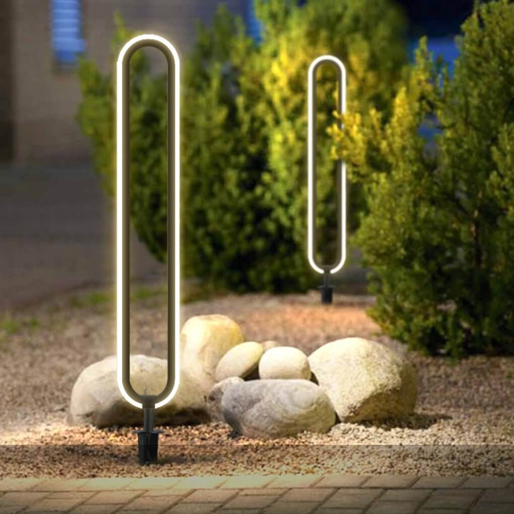 Halo Oval Ring Solar Landscape Light, main product view