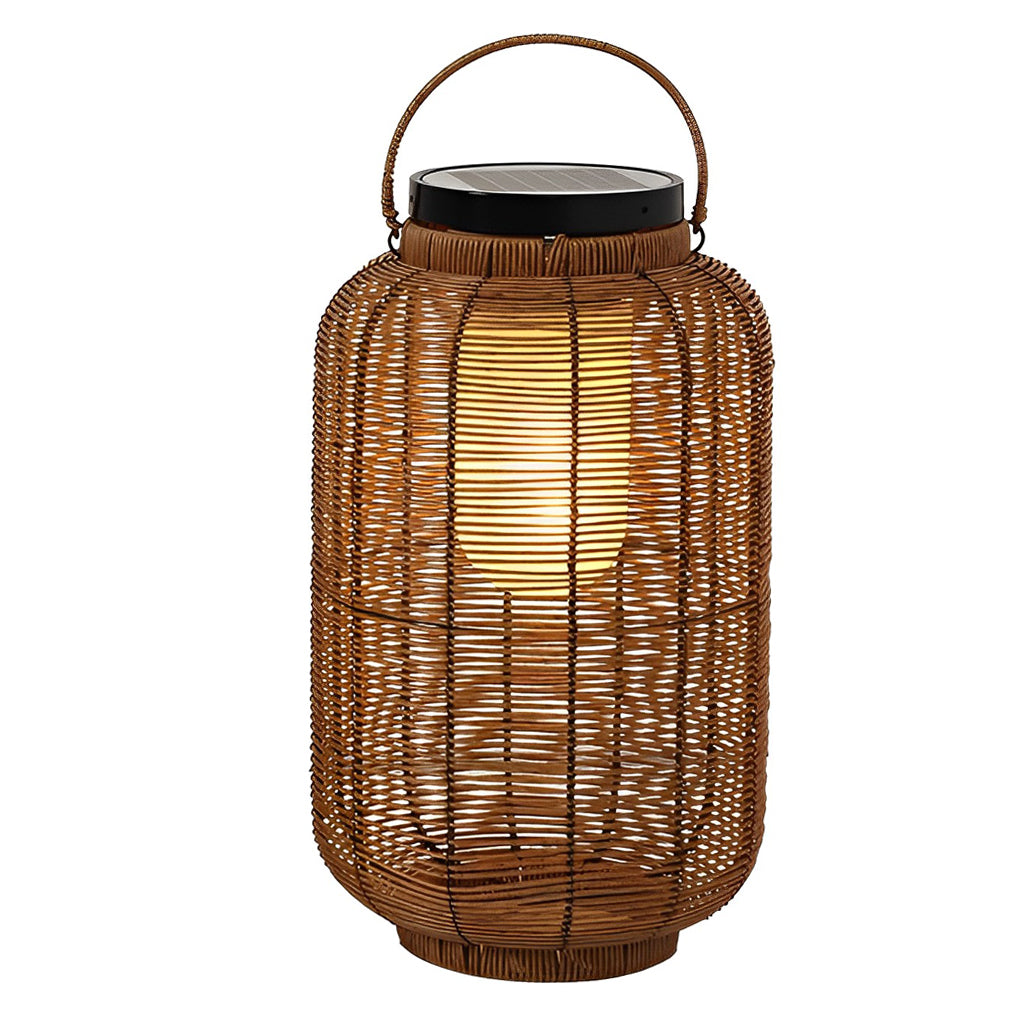 Raffia Woven Rattan Solar Lantern, product view 12