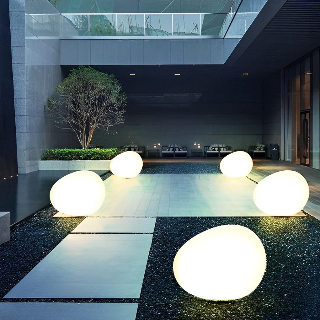 Cobble cozy atmosphere by a pool seating area | Casa Norex