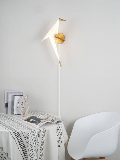 Perching Bird B Plug In Wall Lamp