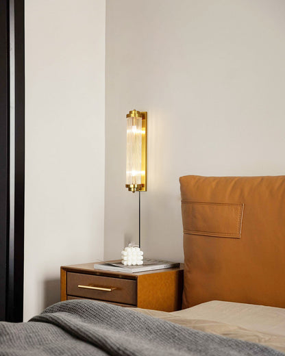 Pillar Offset wall lamp offset column silhouette side view - Casa Norex