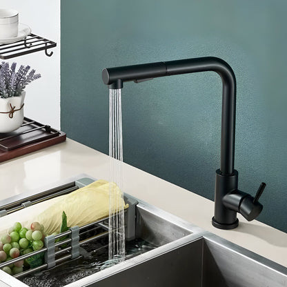 Fenwick High-Arc Pull-Out Kitchen Faucet — smooth-retract pull-out hose | Casa Norex