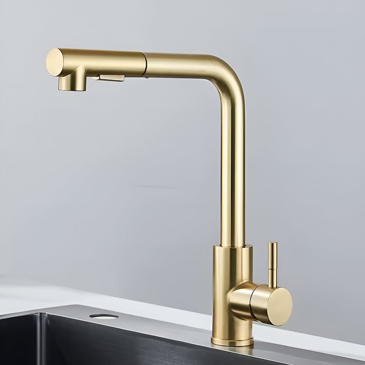 Fenwick High-Arc Pull-Out Kitchen Faucet — ceramic disc cartridge rated for 500,000 cycles | Casa Norex