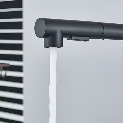 Fenwick High-Arc Pull-Out Kitchen Faucet — ceramic disc cartridge rated for 500,000 cycles, angled view | Casa Norex