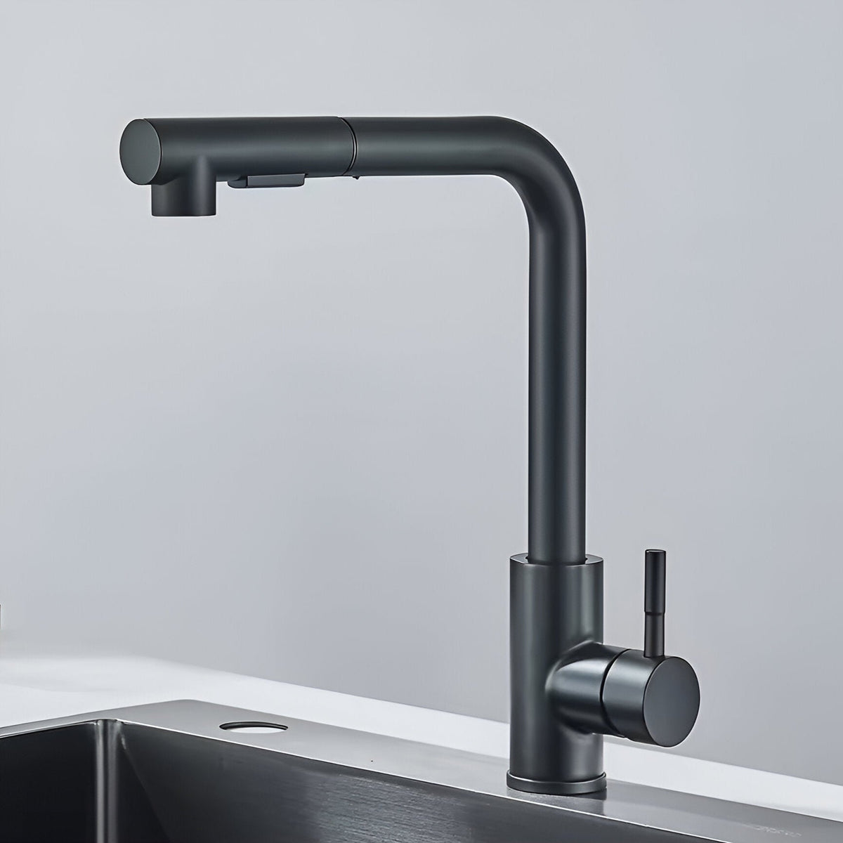 Fenwick High-Arc Pull-Out Kitchen Faucet — solid corrosion-resistant brass body | Casa Norex