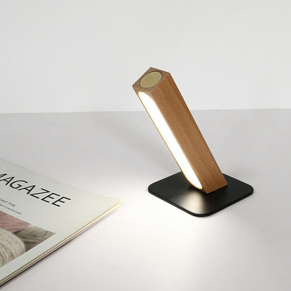 Wood table lamp in natural Wood finish — Casa Norex