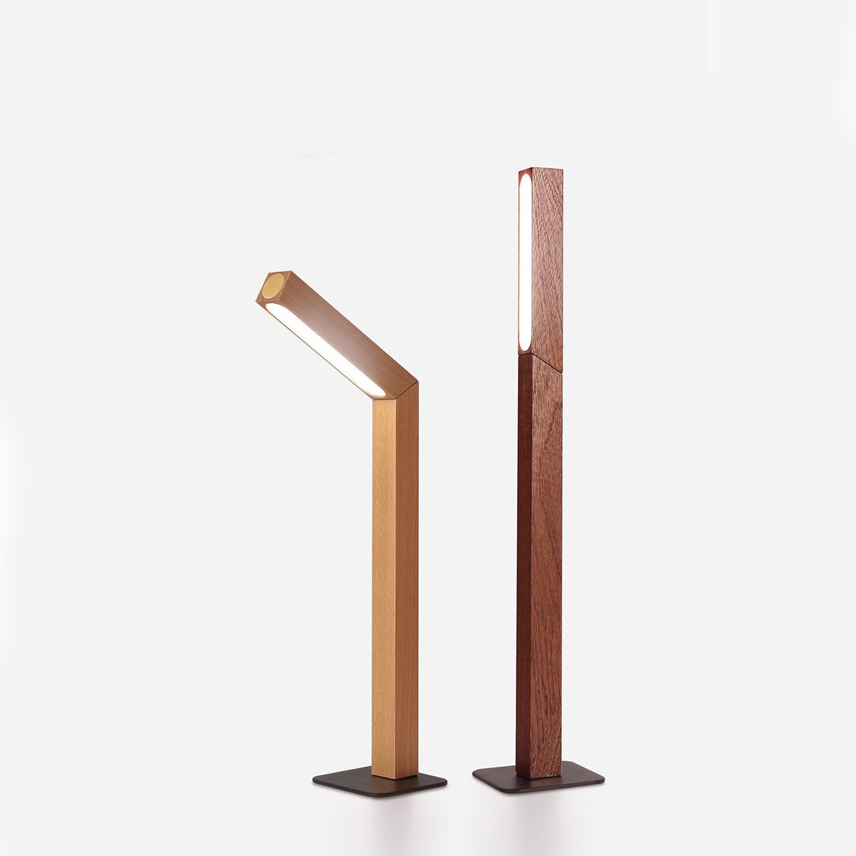 Wood table lamp in Walnut finish — Casa Norex