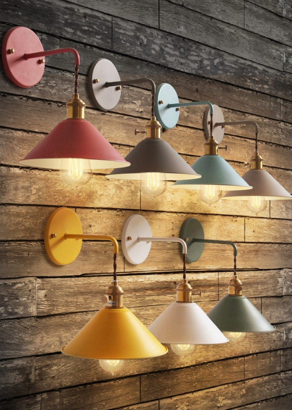 Colorful Retro Wall Lamps