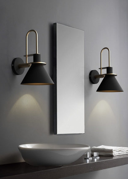 Perseus rotatable sconce installed - E26 indoor wall lamp - Casa Norex