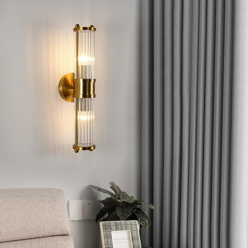 Glass Crystal Wall Sconce