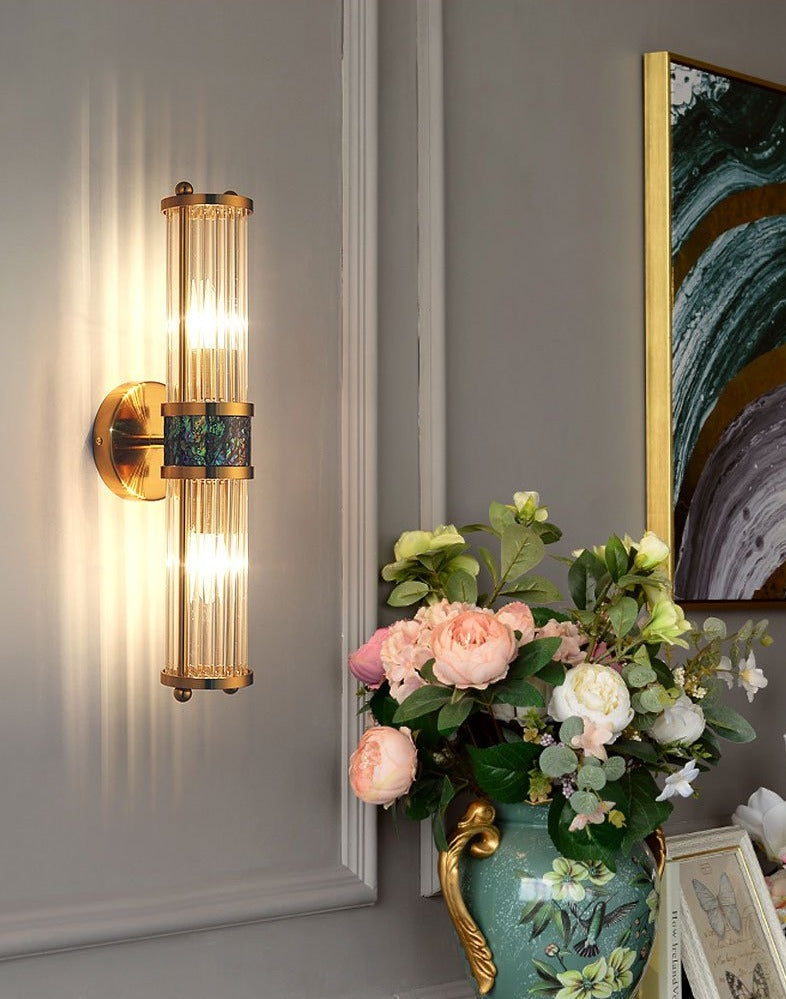 Glass Crystal Wall Sconce