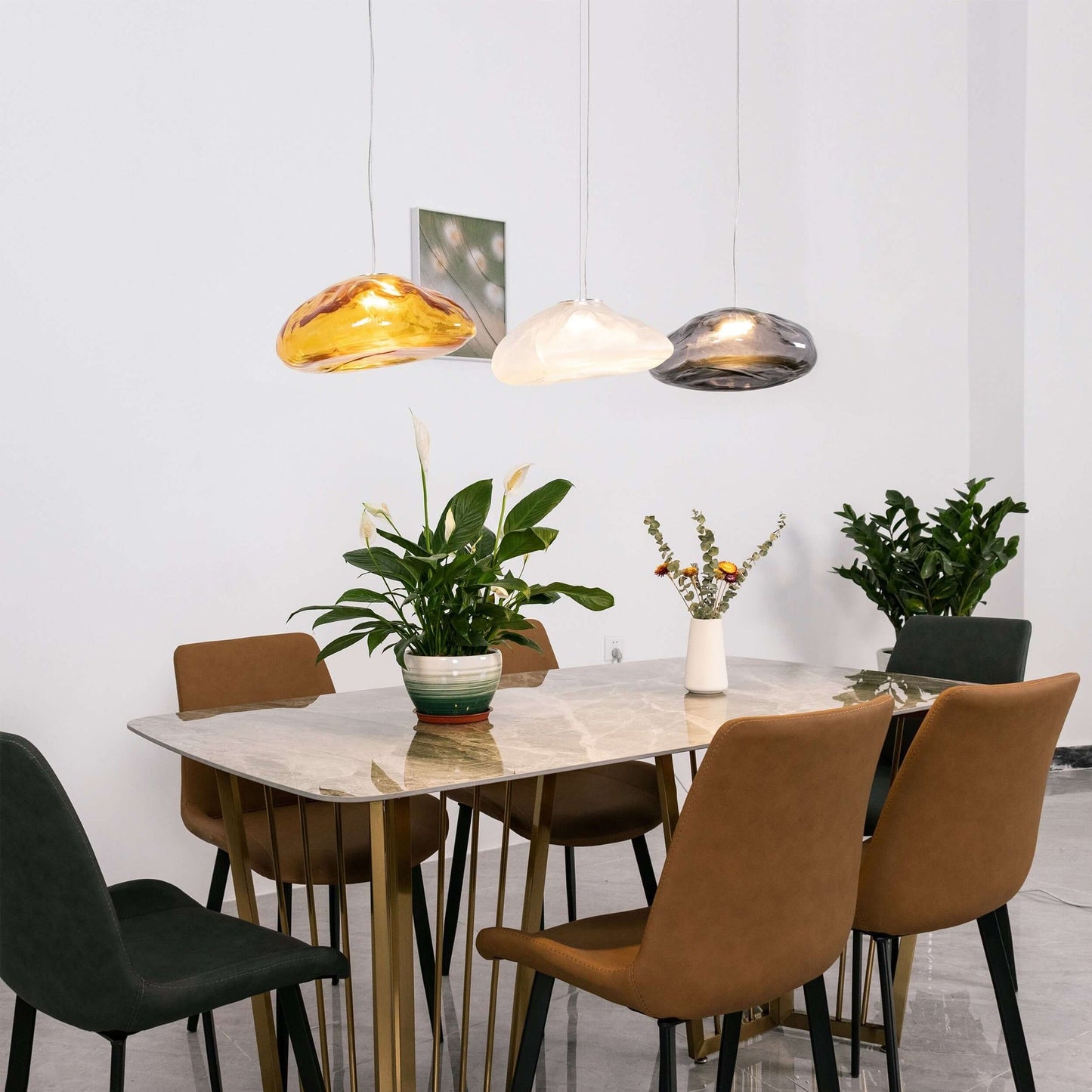 Random 73 Glass Pendant Light