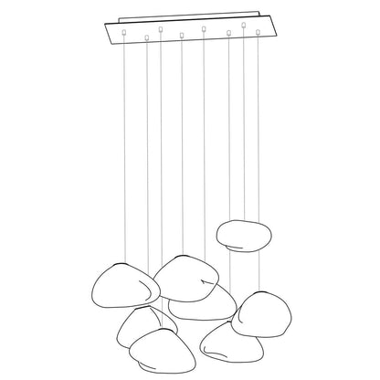 Random 73 Glass Pendant Light