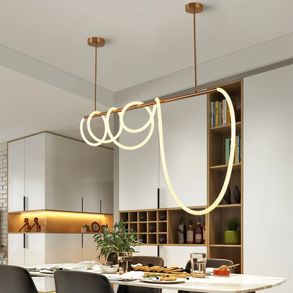 Rope pendant light variant angle - warm white | Casa Norex
