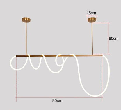 Rope LED pendant light with silicone glow cord | Casa Norex