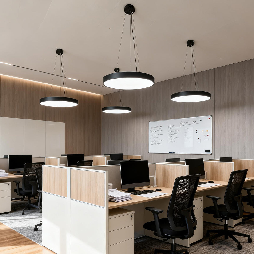 Disc Round Metal LED Pendant Light, product view 4