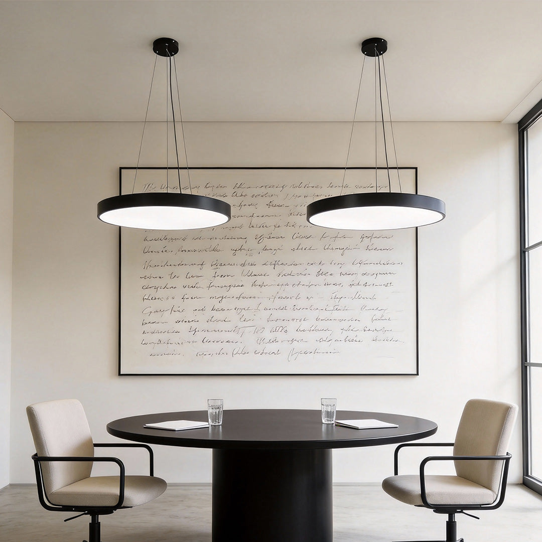 Disc Round Metal LED Pendant Light, product view 8