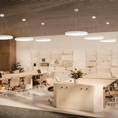 Disc Round Metal LED Pendant Light, product view 10