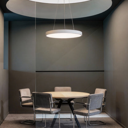 Disc Round Metal LED Pendant Light, product view 6