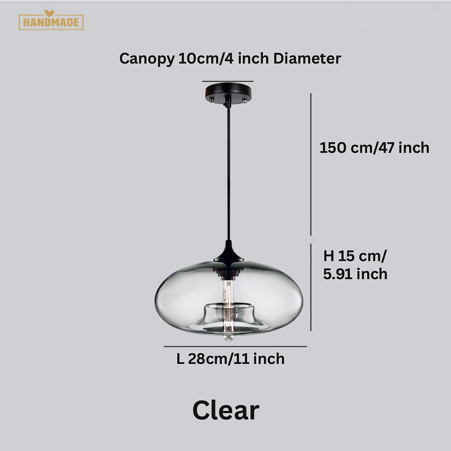 Chandelier Kúla Glass Ball - Pendant Light