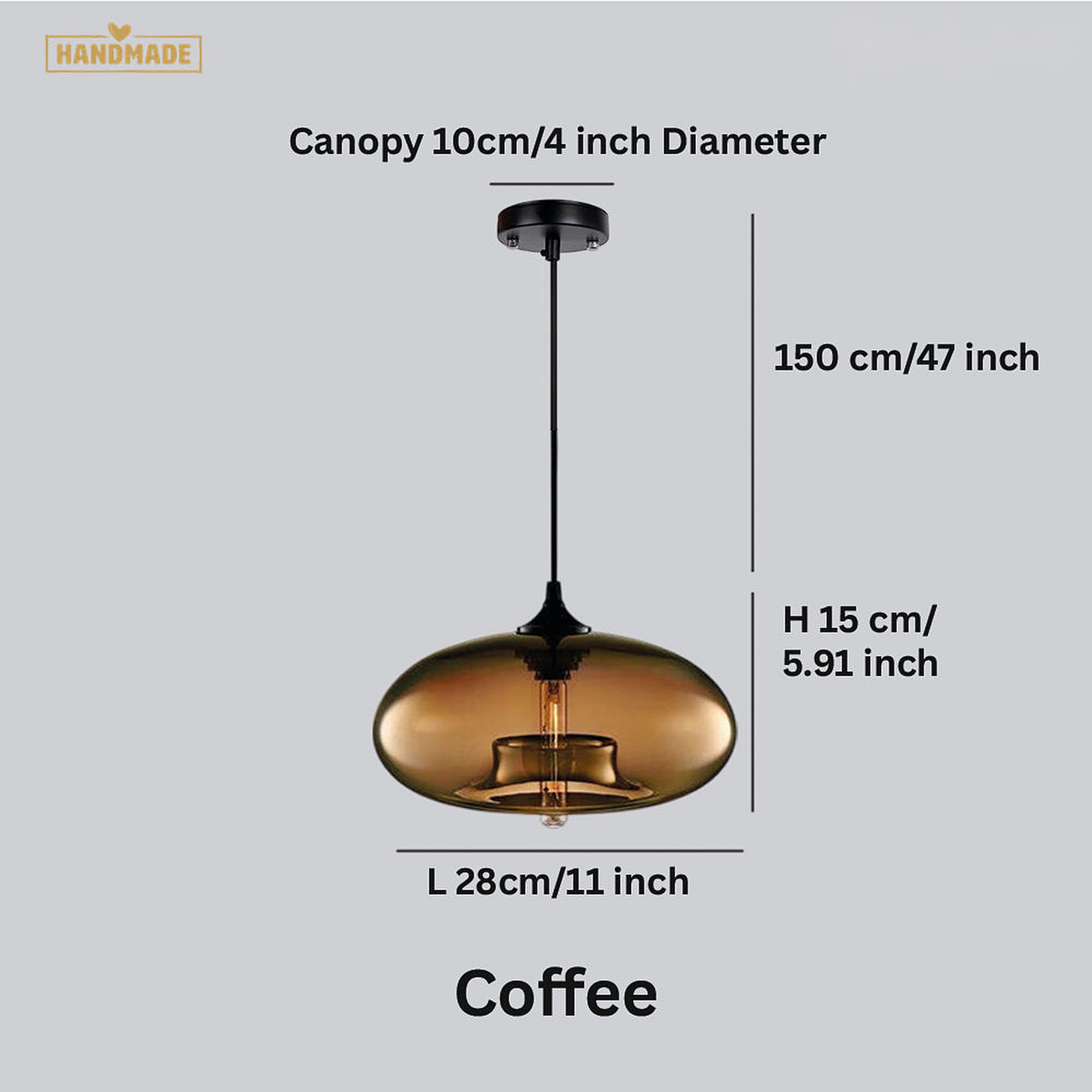 Chandelier Kúla Glass Ball - Pendant Light